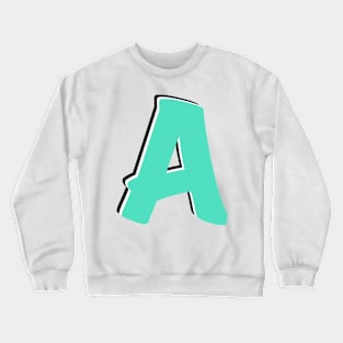 Letter A Crewneck Sweatshirt